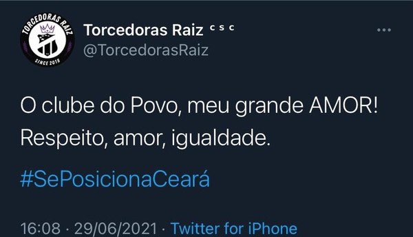 futebol_info's tweet photo. Após silêncio do Ceará no Dia do Orgulho LGBTQIA+, torcida cobra nas redes sociais: "Se posiciona".

Entre os clubes da Série A do Campeonato Brasileiro, apenas Ceará e Athletico-PR não se manifestaram nas redes sociais.

🗞 Globo Esporte https://t.co/butgzRVsqY