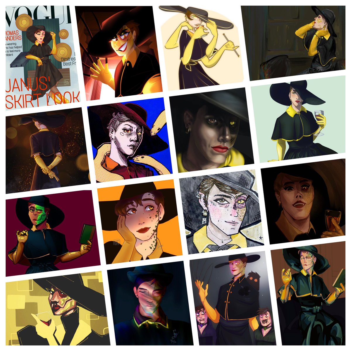 ThomasSanders's tweet photo. HAD to take time today to make a #TerrificArtTuesday, because, holy shmokes, the ART you all have made!! Janus’ skirt, Remus’ birthday, Joystick Joyride fun, &amp; more, I am geeking out SO much lol Be sure to check this on Insta to see MORE art &amp; the artists! https://t.co/QpP4Qcn2Ix https://t.co/rh6MDo23nT