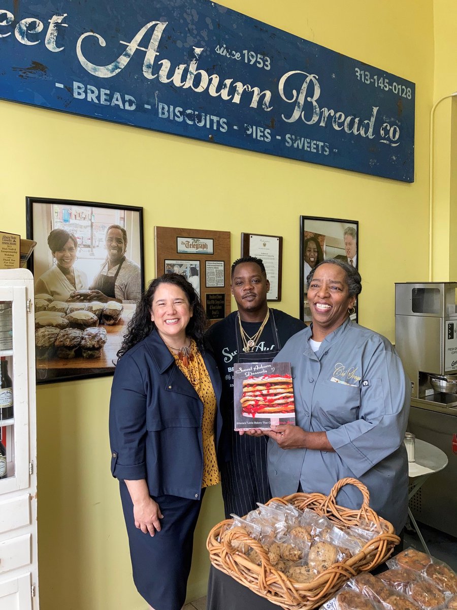 SBAIsabel's tweet photo. Small businesses have been resilient since the pandemic hit, pivoting operations and adapting to unprecedented circumstances. Today, I was honored to meet the owners of @marymacsatlanta, @avivabykameel, &amp; @Sweetauburnbred, thriving businesses that remain a vibrant part of Atlanta https://t.co/TNwJ6MAu7K