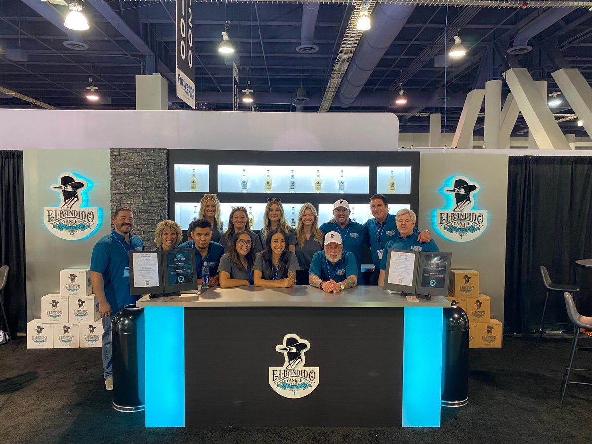 elbandidoyankee's tweet photo. EBY team is serving up tequila so smooth, it’s criminal at the Las Vegas Nightclub & Bar Show #tequilatime #tequilatuesday #ncbshow #lasvegas https://t.co/Zv3OASQUoh
