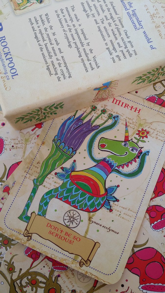 TheCartomancer's tweet photo. Next up for #OurSummertimeDecks sharing, Enchanted Unicorn Oracle published by @RockpoolBooks #FavoriteDecksForSummer #havefun #raiseyourvibration #smilemore #spreadkindness #TakeTimeToPlay #dontbesoserious #magickisafoot #TheCartomancerMagazine https://t.co/2oX37l8JLR
