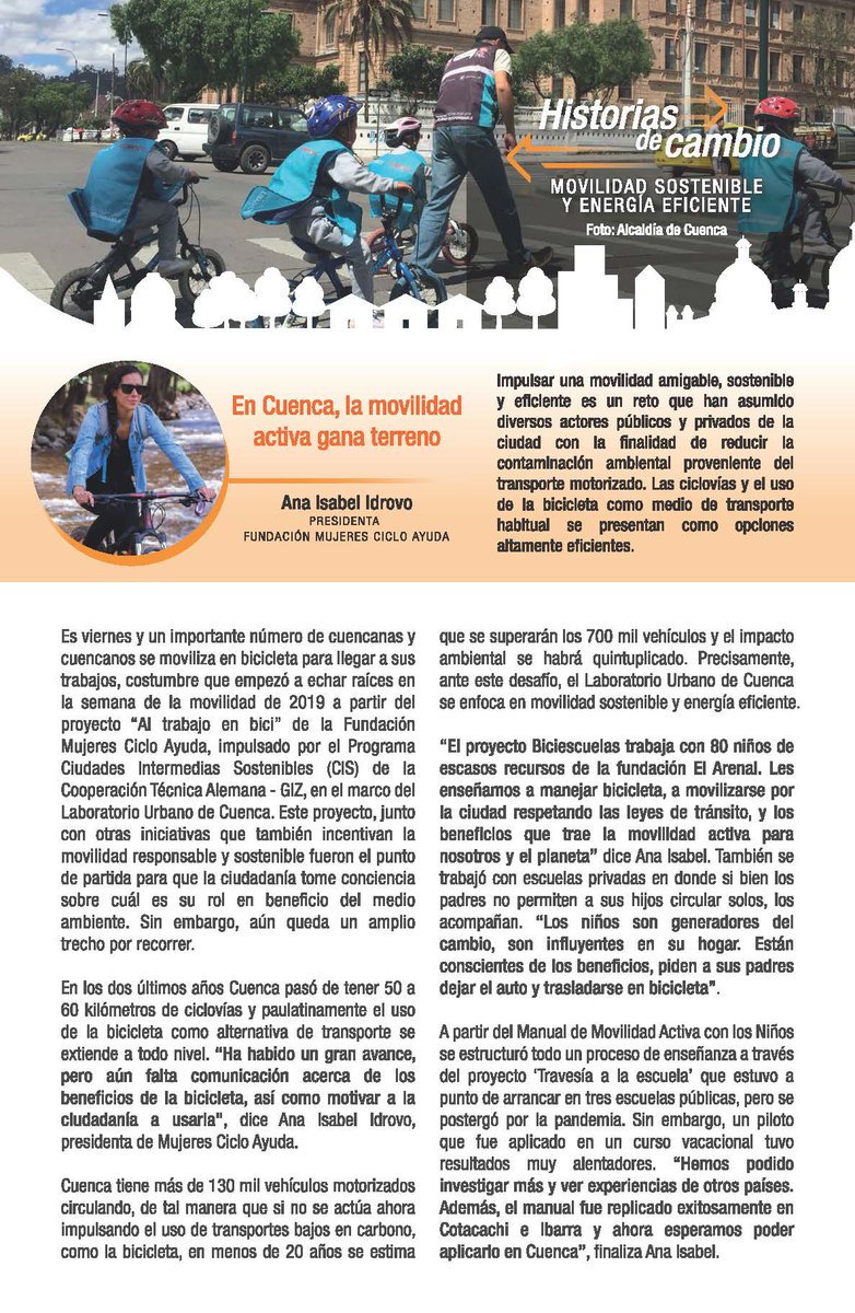 #GIZInforma l En #CUENCA la <a href="/GIZEcuador/">GIZ Ecuador</a> continuará brindando su apoyo para promover el #DesarrolloUrbanoSostenible de la ciudad. 🏙️🏡🇪🇨

Te invitamos a conocer los impactos y resultados generados en la 1ra fase del Programa 👇👇

<a href="/ViviendaEc/">Viceministerio de Des. Urbano y Vivienda 🇪🇨</a> @Ambiente_Ec <a href="/CuencaGlobal/">Cuenca Internacional</a>