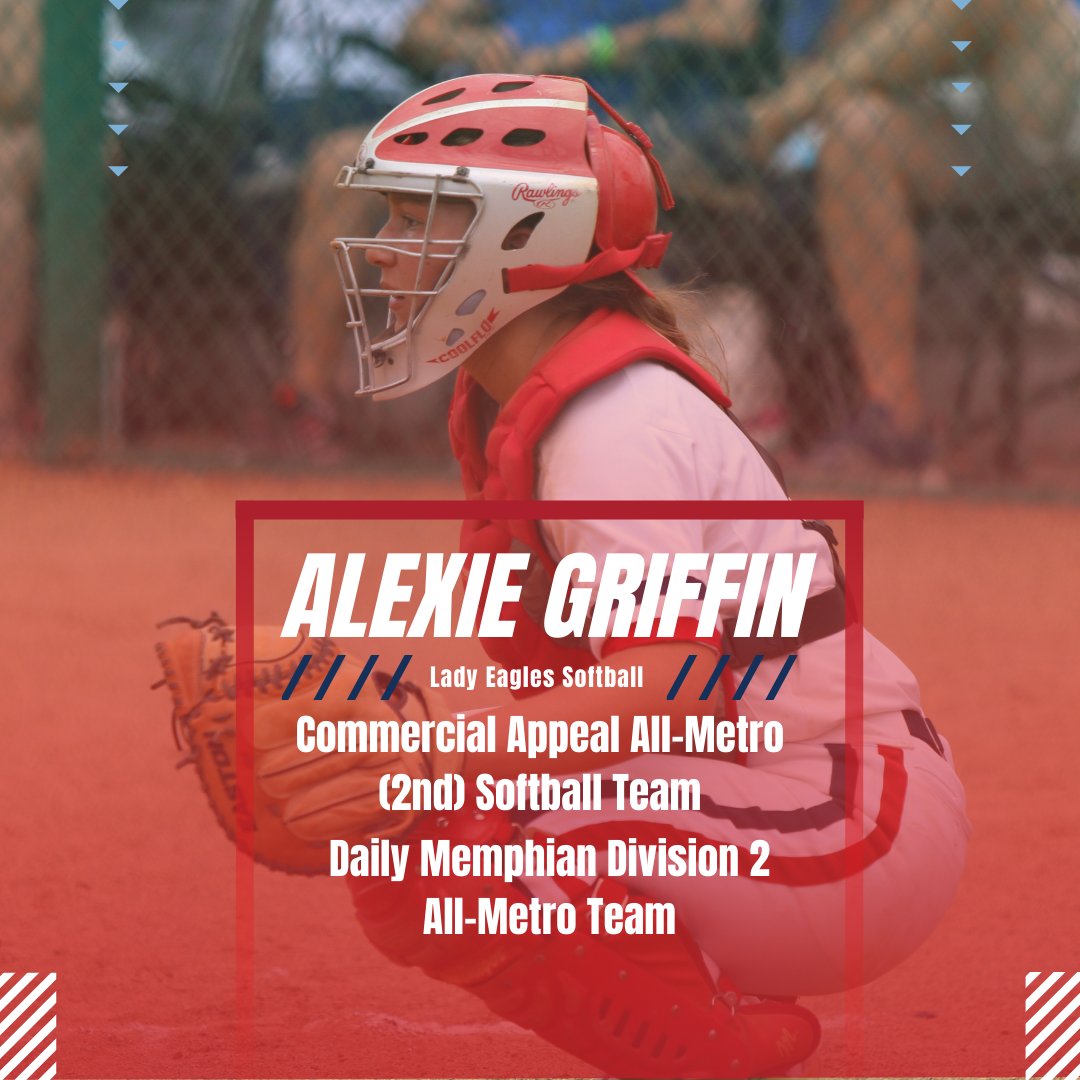 More accolades for the Lady Eagles softball team. On top of being Region Champions, these three girls made the Commercial Appeal's All Metro teams and/or The Daily Memphian's All Metro Team. Josie Gex was also a finalist for Softball Player of the Year! Go Eagles! 
#TheNest