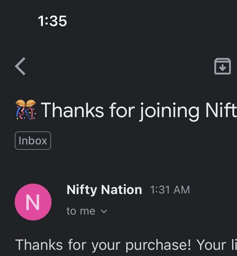 Success posted in the Zeno discord server