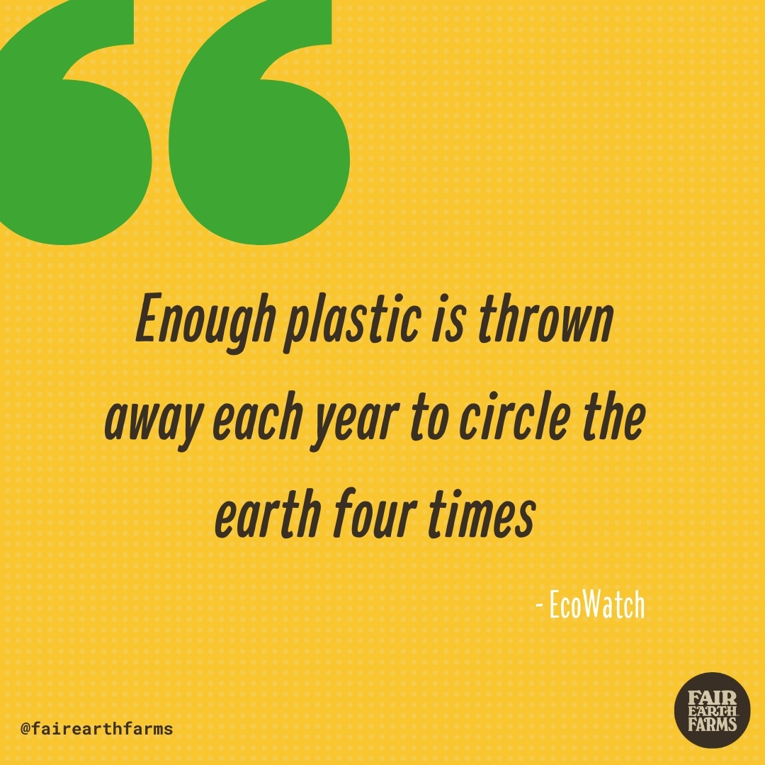FairEarthFarms's tweet photo. Too much plastic. 🌎💔 Let's make a change today. #PlasticPollution https://t.co/gaz2aky24S