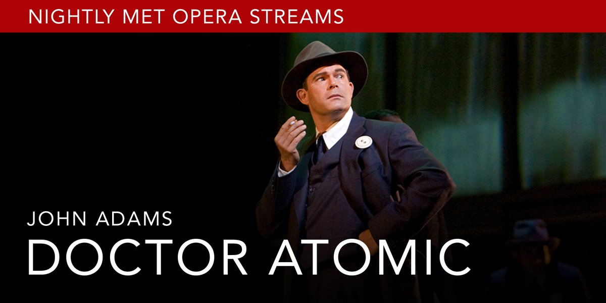 MetOpera's tweet image. In tonight’s free stream, re-live the 2008 Met-premiere staging of John Adams’s (@HellTweet) Doctor Atomic. Available June 29 at 7:30PM ET until June 30 at 6:30PM.

📸 Ken Howard

Watch Now: bit.ly/3wt9sAa