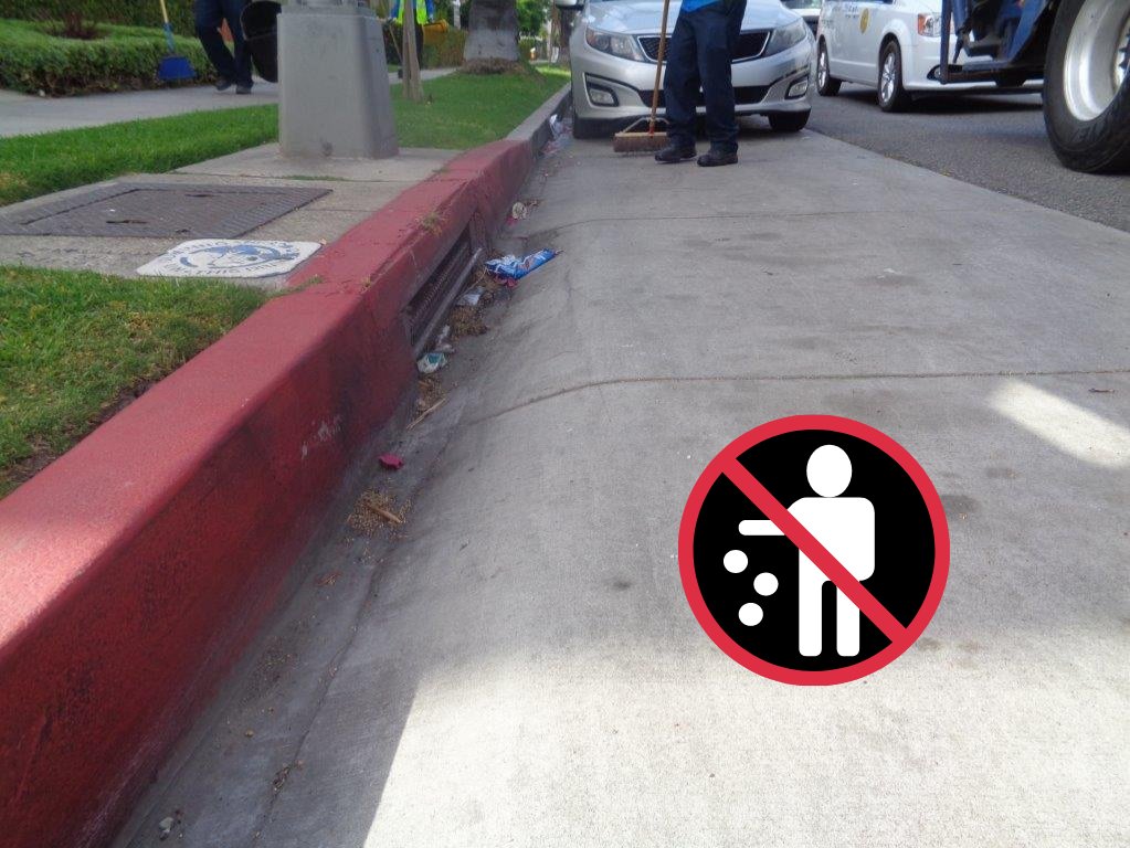 LBPublicWorks's tweet photo. Our #LBCleanTeam recently spent time cleaning up litter along Pine &amp; Pacific Ave, resulting in cleared walkways &amp; storm drains, &amp; litter free trees. Lets make sure we are all doing our part to #KeepLBClean 🚮  - by ALWAYS disposing of trash in a refuse bin. https://t.co/y3fjGJt2xz