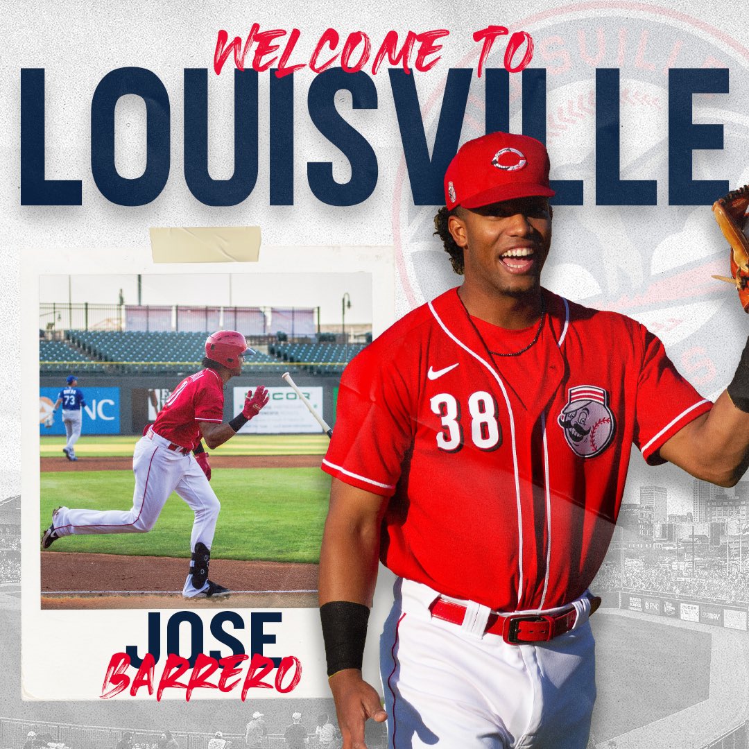 Louisville Bats on X: Welcome to Louisville, Jose Barrero! Everyone  welcome to Reds No. 4 prospect to the 502👊  / X