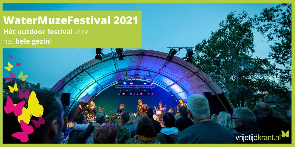 Het WaterMuzeFestival (<a href="/watermuze/">watermuzefestival</a>) is hét outdoor #festival voor het hele gezin 🎭  Op een schilderachtige locatie in #Zwartsluis verrijst op 20 &amp; 21 augustus 2021 de vierde editie van dit festival 🎉 

Meer info over het WaterMuzeFestival: 
➡️  bit.ly/35VEQeE