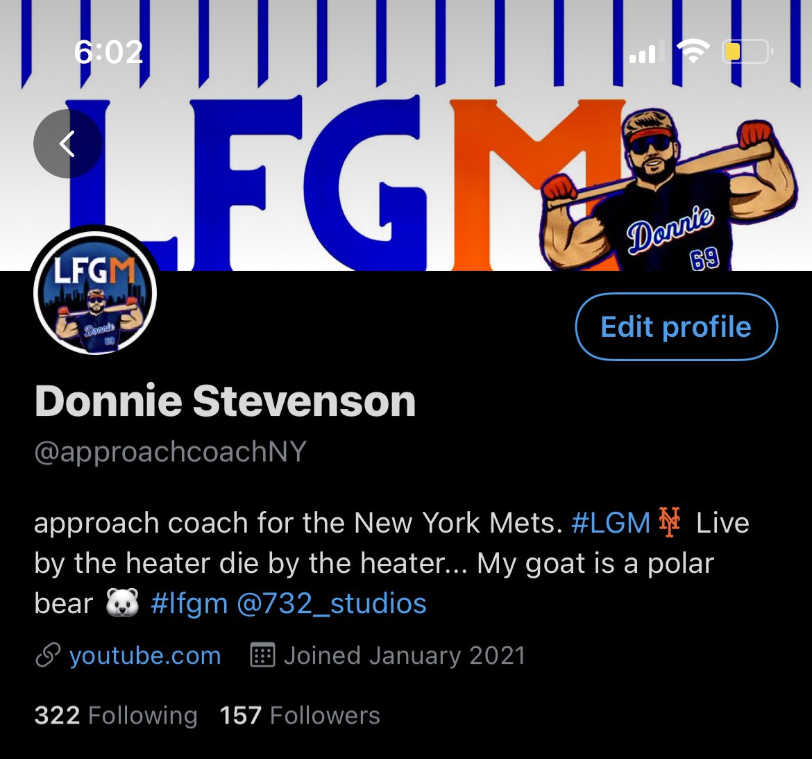 LFGM732's tweet photo. @primetimedimes8 @732_studios I’m just worrying about getting the Mets sticks going before I worry bout the #pathto1000 #flockup https://t.co/TCAKY5LNE9