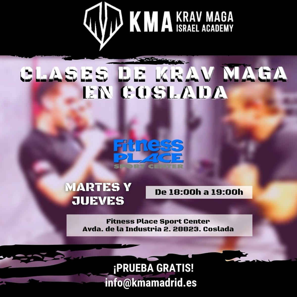 kmamadrid's tweet photo. Empezamos julio estrenando clases en Coslada. Te esperamos a partir del día 1 a las 18:00h. ¡Prueba gratis!💪🏻💪🏻💪🏻💪🏻 Infórmate: info@kmamadrid.es

#kmamadrid 
#kravmagamadrid 
#kma
#kravmaga 
#defensapersonal 
#artesmarciales
#martialarts
#coslada https://t.co/HFohqvXMON