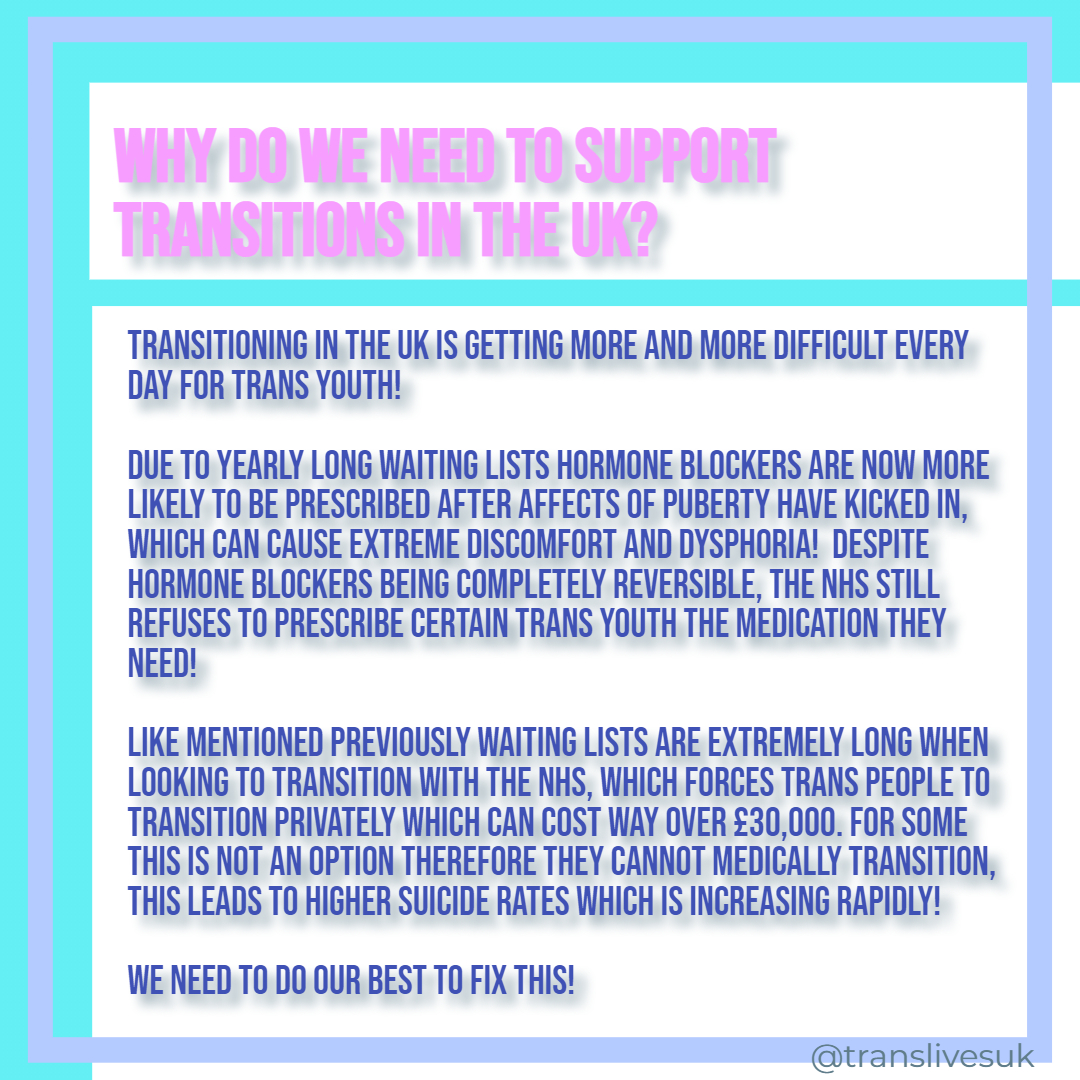 UKTranslives's tweet photo. HOW YOU CAN HELP TRANSGENDER PEOPLE IN THE UK! petition link:https://t.co/uErJQDAfBU
RT WE NEED SIGNATURES FAST!🏳️‍⚧️🏳️‍⚧️ https://t.co/SNiiEqpqTR