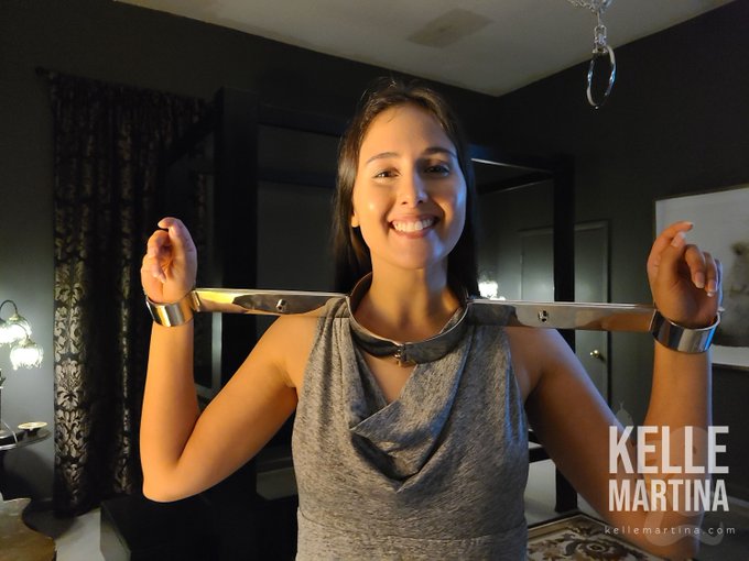 Who got me the wonderful metal bondage pieces that have been on my wishlist forever?  I know you told