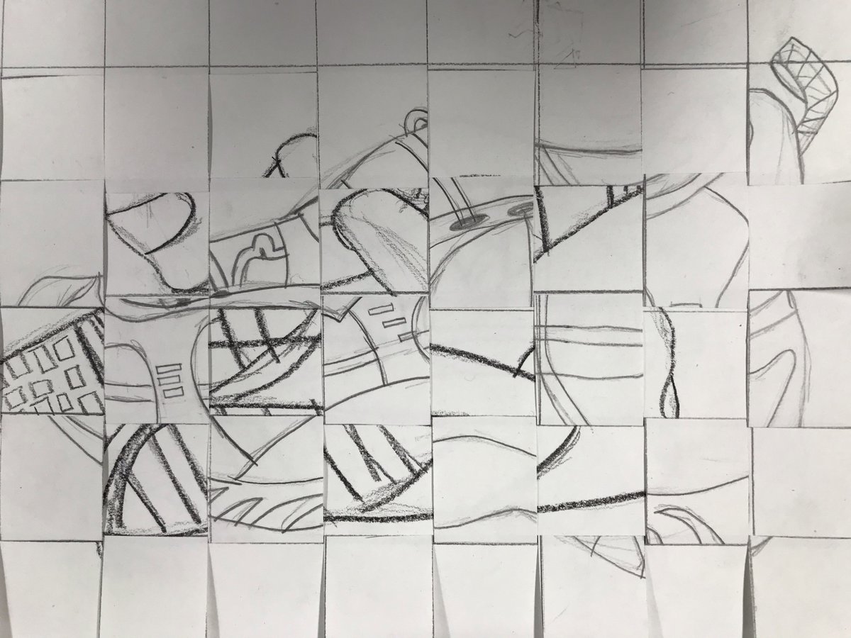 Amaia_Movie's tweet photo. Great delicacy and skill in these linear drawings woven together. Year 8 "Fragmentation" project. #Cubism #Fragmentation #LinearDrawing #Weaving #ChallonerArt https://t.co/uOSMiJRBn4