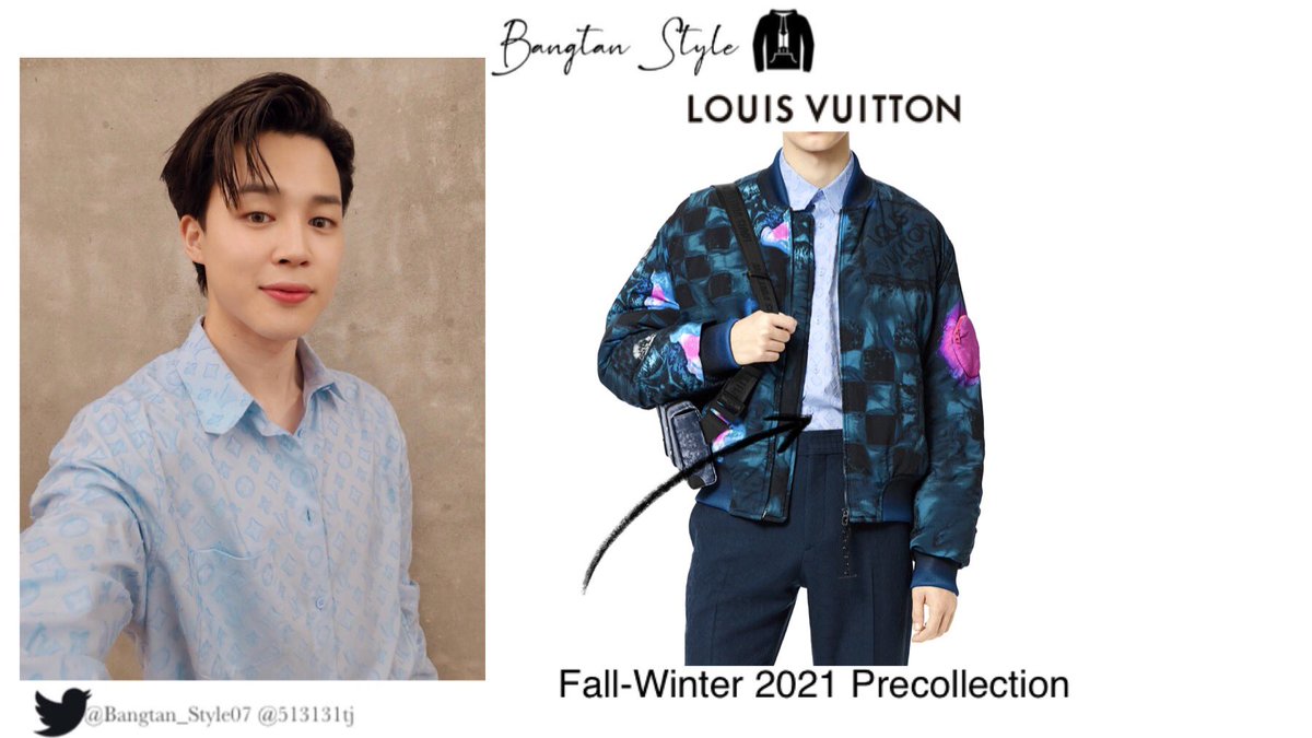Bangtan Style⁷ (slow) on X: Twitter Post 210630 Jimin wears LOUIS VUITTON  Fall-Winter 2021 Precollection. #JIMIN #BTS @BTS_twt   / X