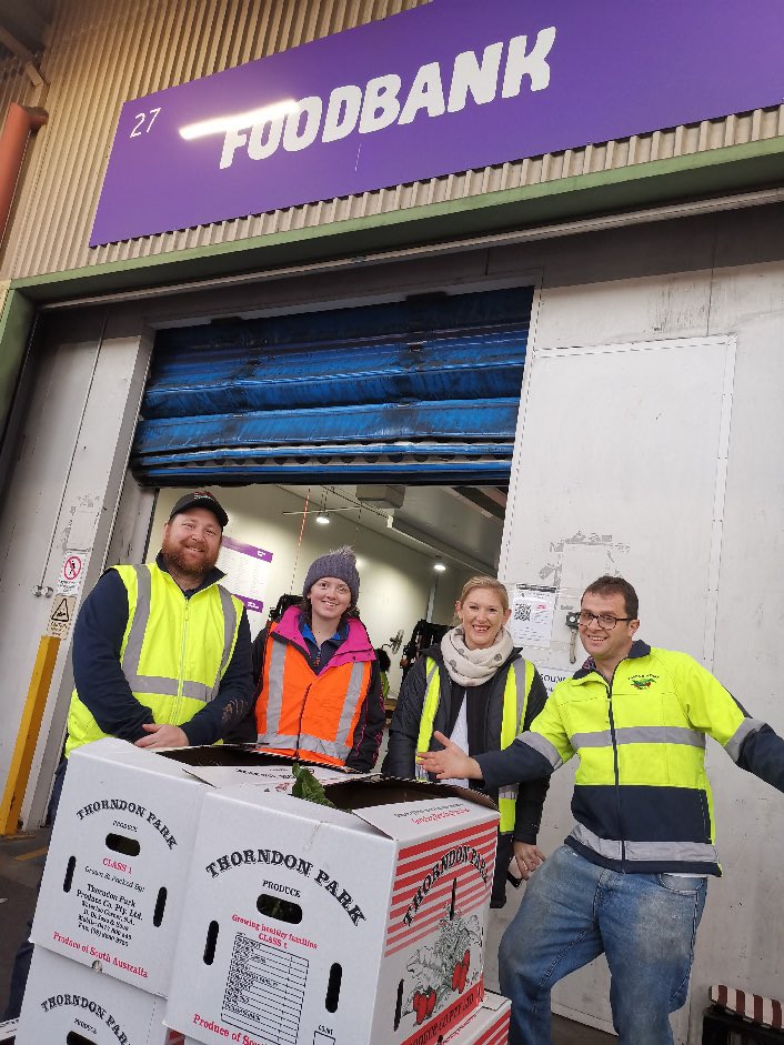 Right now the Feed the Need students cap off their program with a tour of the SA produce markets when they are done they aredonating some produce directly to FoodbankSA