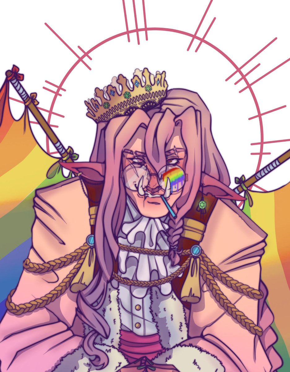Rai_Shimazaki's tweet photo. A BIT LATE BUT HERE IS MY RENDITION OF PRIDE MCC TECHNO #pride #technofanart https://t.co/mAACMabuCr