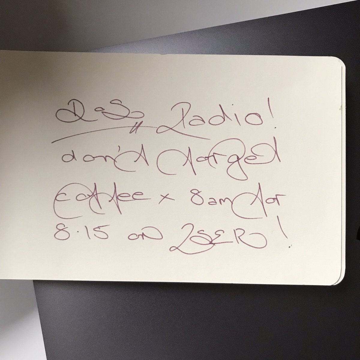 cfwriter's tweet photo. I just listened to @SydneyClio do the last @DictionaryofSyd spot on @2ser.

Before working on this great project, I really struggled to leave a voicemail message. Thanks to fab examples and kind mentors I can now do radio.

I’ll have to retire my “get up/go on air” sign 🥲📻 https://t.co/FVdAepbaLV