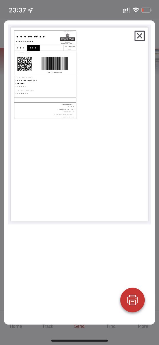 ⁦<a href="/RoyalMailHelp/">Online customer service</a>⁩ FYI your label generator on your website is broken…