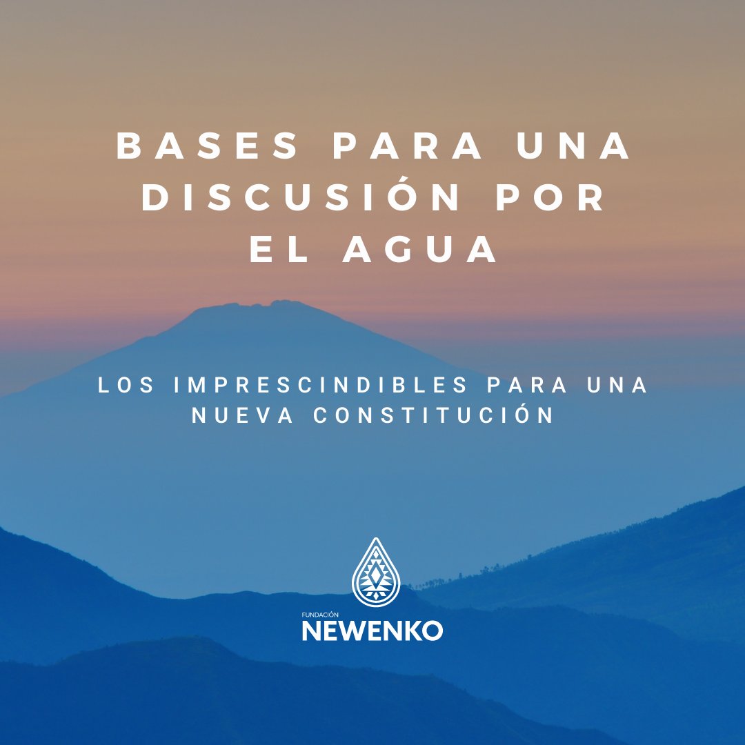 Newenko te invita a leer las Bases para una discusión por el #agua: Los imprescindibles para una nueva #Constitución. Presentamos 10 aspectos que son fundamentales para abordar en la transformación de #Chile. 
💧Lee la síntesis en nuestro link: cutt.ly/ImplJ2A