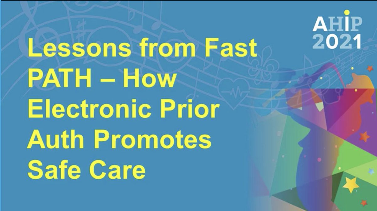 Electronic authorizations and #AI play a critical role in making meaningful improvements to pre-auth. Insightful discussion with Kate Berry, @DeniseHClayton &amp; Tracy Alvarez of <a href="/BlueShieldCA/">Blue Shield of CA</a> <a href="/AHIPCoverage/">AHIP</a>'s #AHIPInstitute on Fast PATH and providing value to members and providers.
