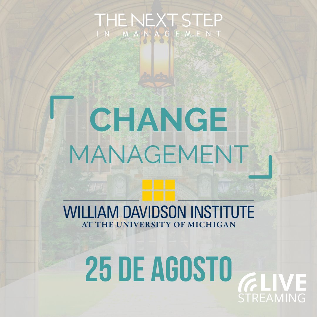 TheNextStep_MX's tweet photo. De la mano de “William Davidson Institute” de la Universidad de Michigan, llega este programa que se centrará en el desarrollo de habilidades prácticas que requiere un gerente para gestionar el cambio en el entorno competitivo actual. 
Más info: https://t.co/FdEN5PpnnU https://t.co/uFgkHAwlr9