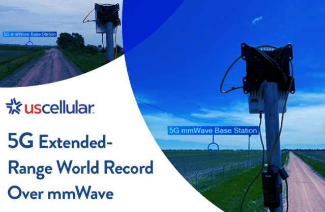 cmwendt's tweet photo. UScellular set a new 5G extended-range world record over mmWave in partnership with Nokia and Qualcomm. This milestone paves the way to deliver 5G services and much-needed connectivity to even more regions across the country. #usccemp #usccemp https://t.co/iocDcclv8k https://t.co/9WHjZiu5cJ