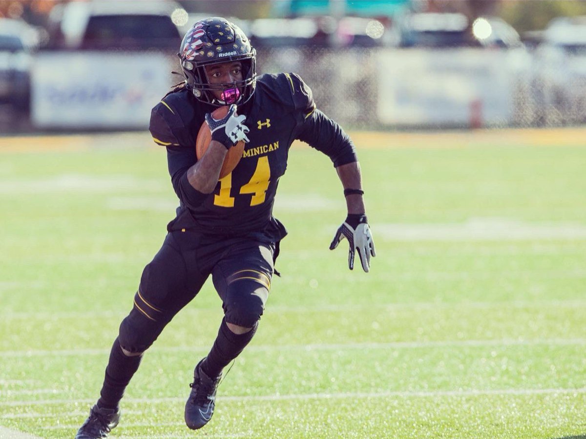 CFB247's tweet photo. Ej Colson
Ohio Dominican, Running Back 2015-2019 https://t.co/A9VgUjFWPg