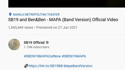 Grabeh! 1.73M subs na

<a href="/SB19Official/">SB19 Official</a>