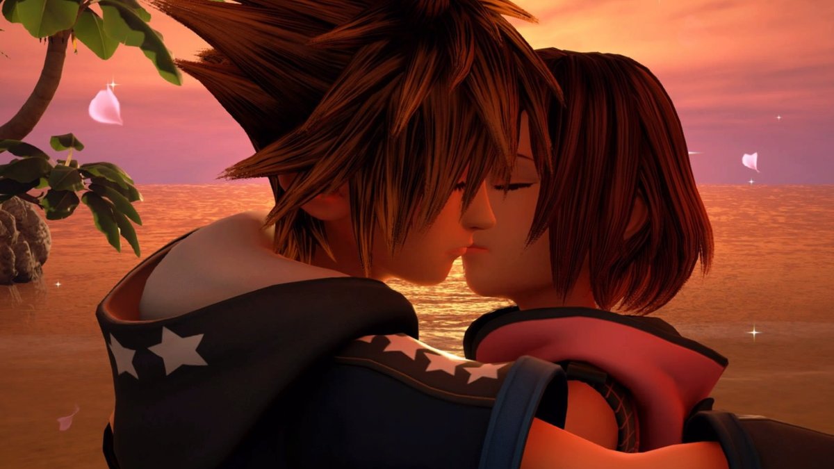 Hugs and kisses# sokai #soraxkairi #sora #kairi #kingdomhearts #kingdomhear...