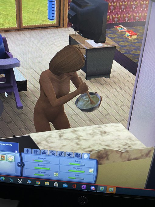 My game glitched and after her shower her clothes didn&rsquo;t load 😂 it&rsquo;s still technically pg she has no<a href="/tag/thesims4"class="tags"><span>#thesims4</span></a>