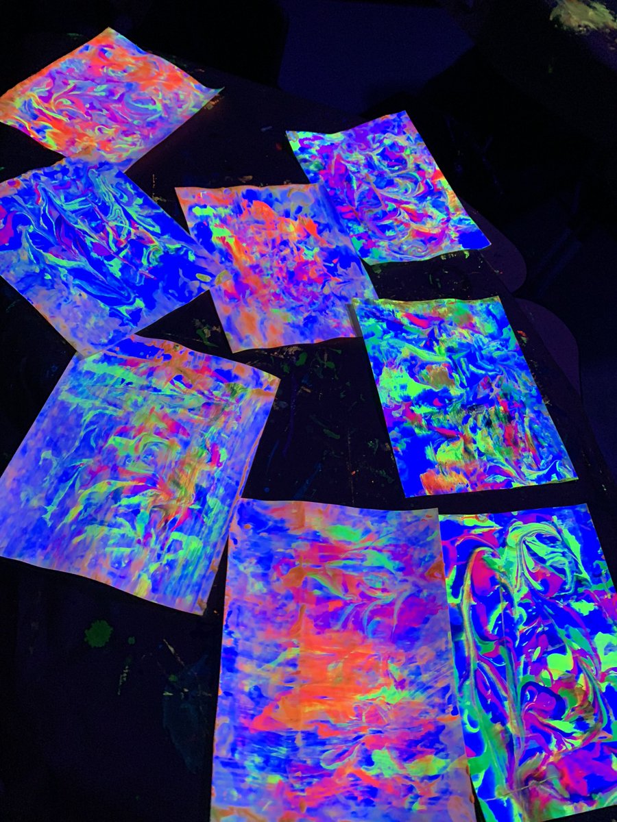 gakroenke's tweet image. AWEmazing tie-die prints!  A little shaving cream and a whole lot of paint! @Sequiota #spsartworks #spsexplore