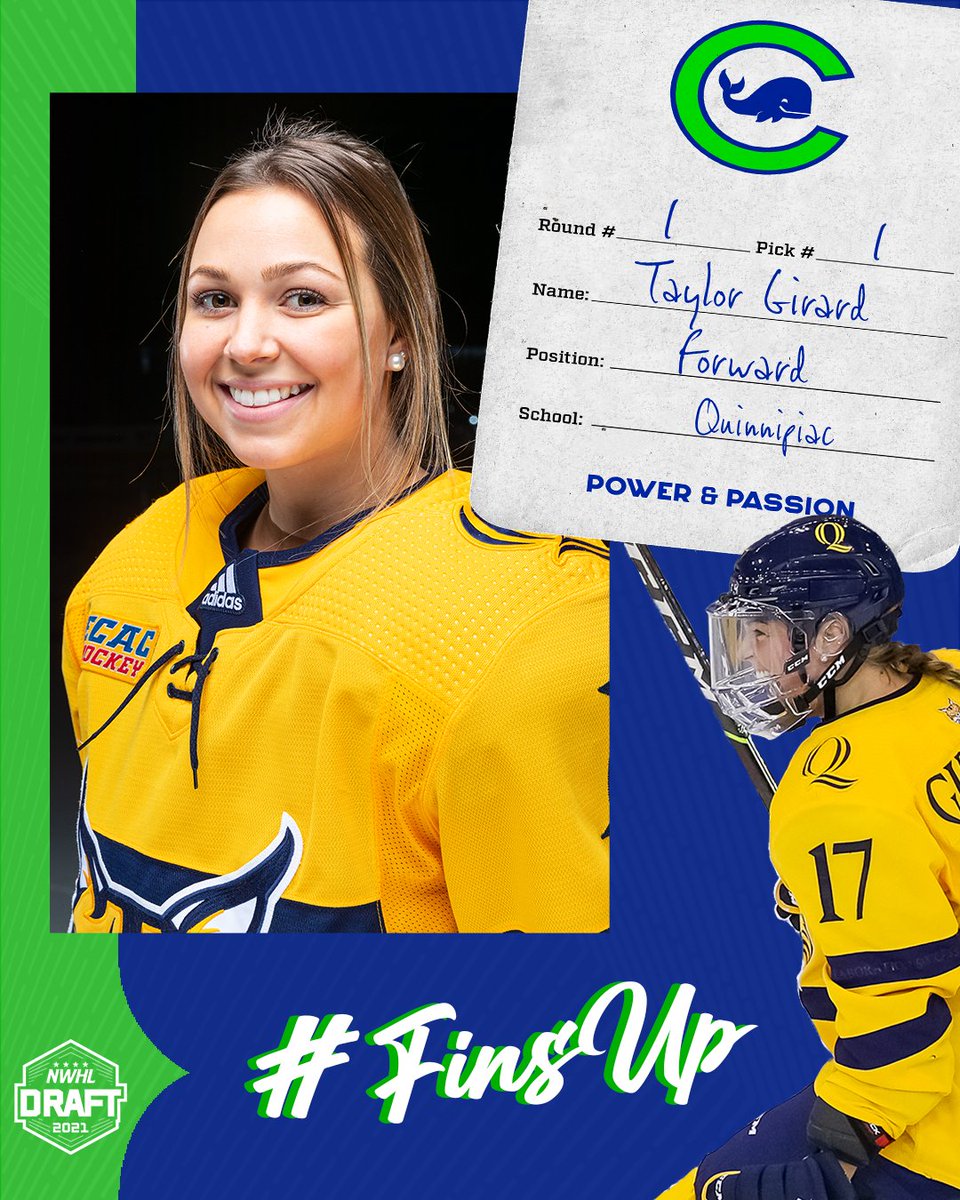 CTWhaleHockey's tweet photo. With the #1 overall pick, for the first time in franchise history, the Connecticut Whale select Taylor Girard, forward from Quinnipiac

Welcome to the Pod, Taylor! https://t.co/6t1orMOG2i