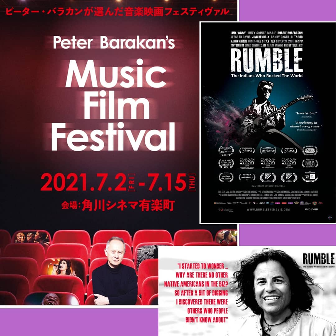 <a href="/StevieSalas/">Stevie Salas</a> が総合指揮した映画 #ランブル音楽界を揺るがしたインディアンたち  が 再上映されます！#角川シネマ有楽町 です。 
#StevieSalas #RumbleTheFilm #ランブル  #INABASALAS #イナバサラス #ピーターバラカン #music #documentaryfilm
<a href="/rumblefilm2020/">映画「ランブル　音楽界を揺るがしたインディアンたち」</a> <a href="/pbarakan/">Peter Barakan</a>