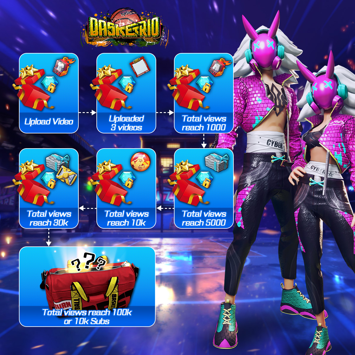 🏀🎁Don’t Dream It, Stream It! 🏀🎁
𝗕𝗮𝘀𝗸𝗲𝘁𝗿𝗶𝗼 𝗶𝘀 𝗹𝗼𝗼𝗸𝗶𝗻𝗴 𝗳𝗼𝗿 𝗾𝘂𝗮𝗹𝗶𝘁𝘆 𝘀𝘁𝗿𝗲𝗮𝗺𝗲𝗿𝘀 𝗮𝗻𝗱 𝘃𝗶𝗱𝗲𝗼 𝗵𝗼𝘀𝘁𝘀.
That’s why we are excited to launch the Basketrio creator program!  For more information please go to facebook.com/jj.basketrio.n…