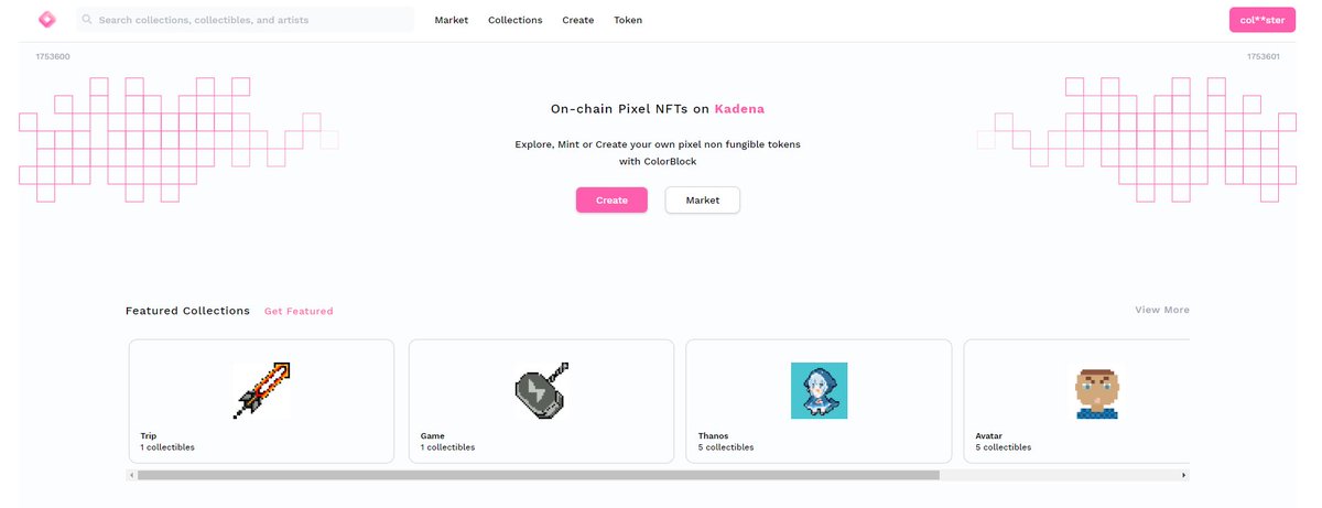 We are proud to launch Colorblock🌈, the first NFT platform built on #Kadena network. Thanks to 
<a href="/kadena_io/">Kadena</a> offering fast&amp;secure Chainweb with powerful blockchain language Pact, users can easily mint, exchange NFT artworks without any gas fees!
Play here: colorblock.art