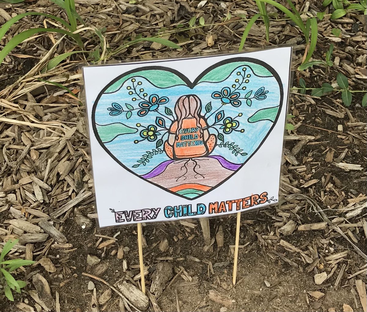 pawspvpstoread's tweet photo. Learning happening right to the very last moments today @PortageView Our Developmental Skills class planted these hearts to represent the memory of children lost to the residential school system. #ProjectofHeart https://t.co/3q7r30fMqr