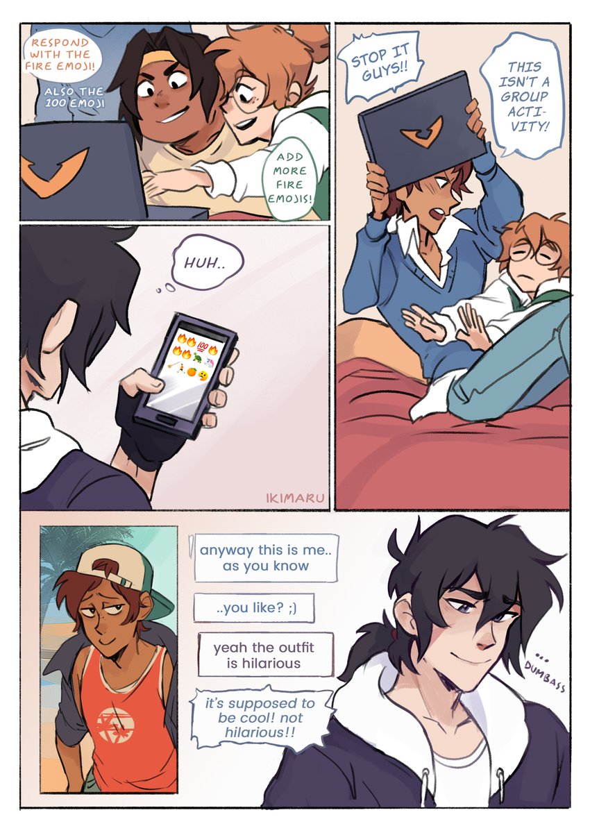 VR/college AU part 5! now with more sassy Keith 😌👌 