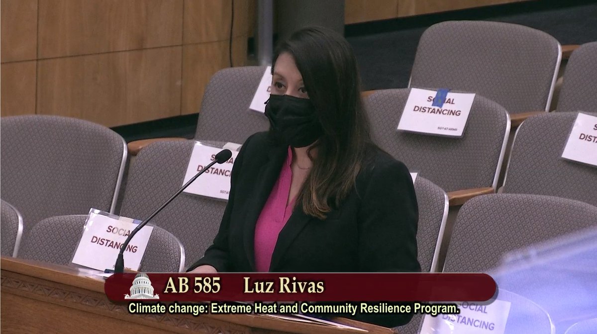 AsmLuzRivas's tweet photo. Busy &amp; successful day in #CALeg Senate committees today! 

✅#AB974 (Equestrian Rider Safety) passed Sen. Judiciary, thx @SenateHertzberg for joining as a coauthor
✅#AB811 (@metrolosangeles) passed Sen. Transportation
✅#AB585 (#ExtremeHeat) passed Sen. Natural Resources &amp; Water https://t.co/tsHTnJYg7w