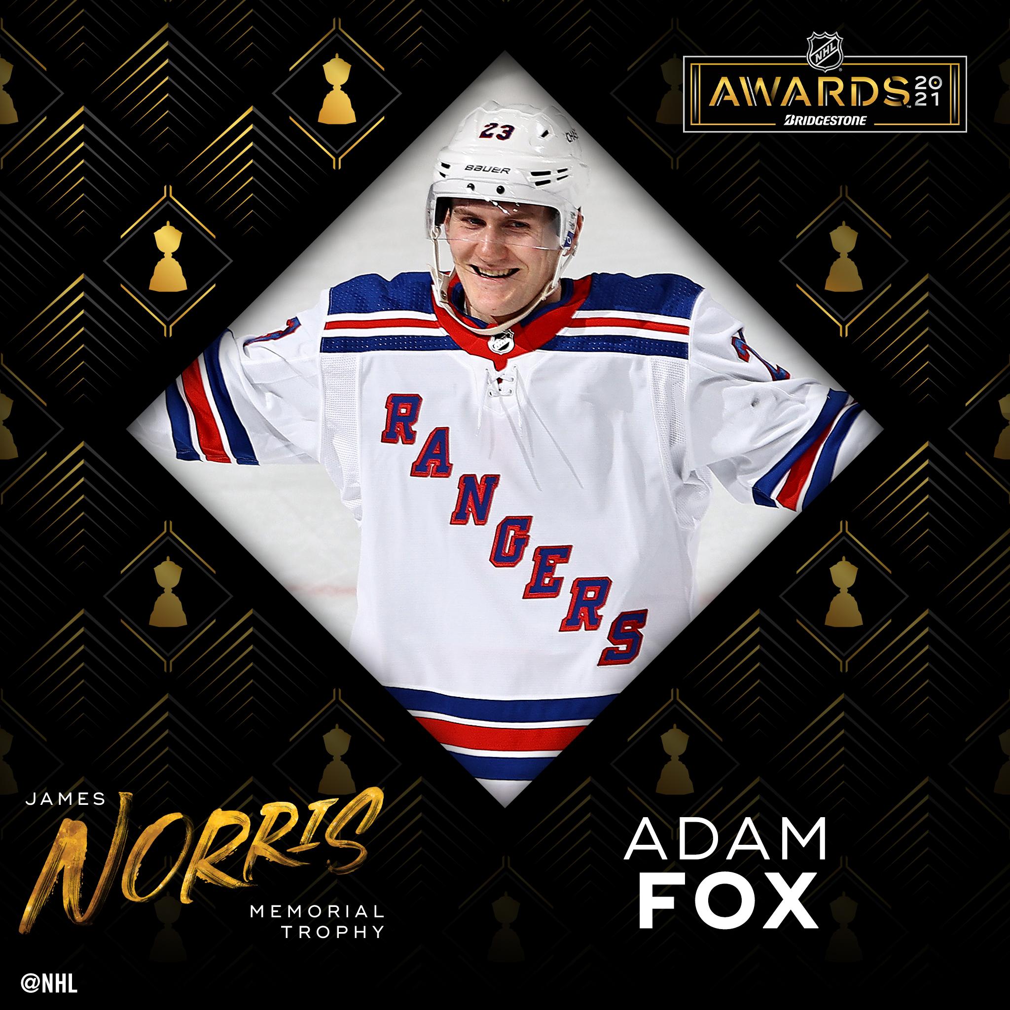 Adam Fox Takes Home His First Norris Trophy - NHL Trade Rumors