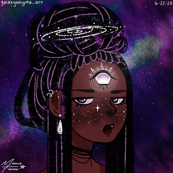 GalaxyEnigma's tweet photo. ✨: My favorite pieces from around this time last year ft. sacral, solar plexus, heart and third eye + crown chakras

#afroanime #blackanime #drawingwhileblack https://t.co/wGY2uN9sHE