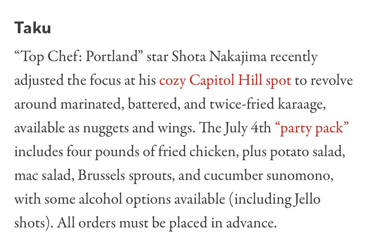 Order your July 4th Party Pack now! Only available via preorder! 🔥🧨🇺🇸🍗

Order here ⬇️⬇️⬇️
app.upserve.com/s/taku-seattle
