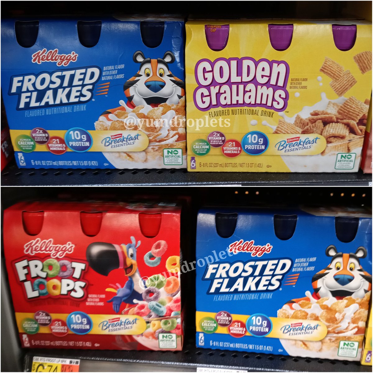 More breakfast fun! Earlier this year @Nestle released new #carnationbreakfastessentials of #cereal flavors #frootloops #frostedflakes #goldengrahams & #krave

☺️ Anyone try them yet?

@KelloggsUS @GeneralMills
#breakfast #newinstore #cerealkiller #breakfasttime