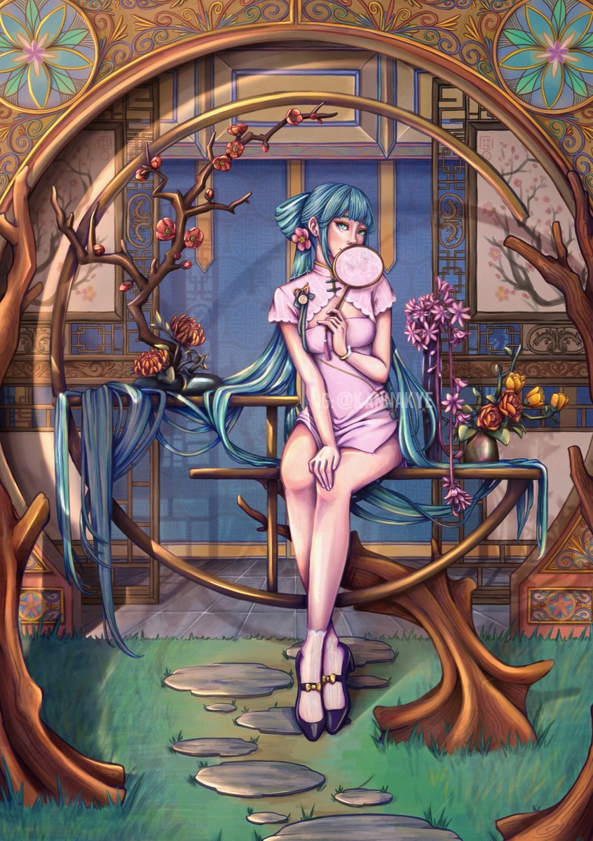 KyeKanna's tweet photo. As someone who used to avoid backgrounds at all cost, I'm very proud of myself for stepping out my comfort zone this last couple of years 👁👄👁💕 #CLIPSTUDIOPAINT #digitalart https://t.co/Jjw4NlXdc5