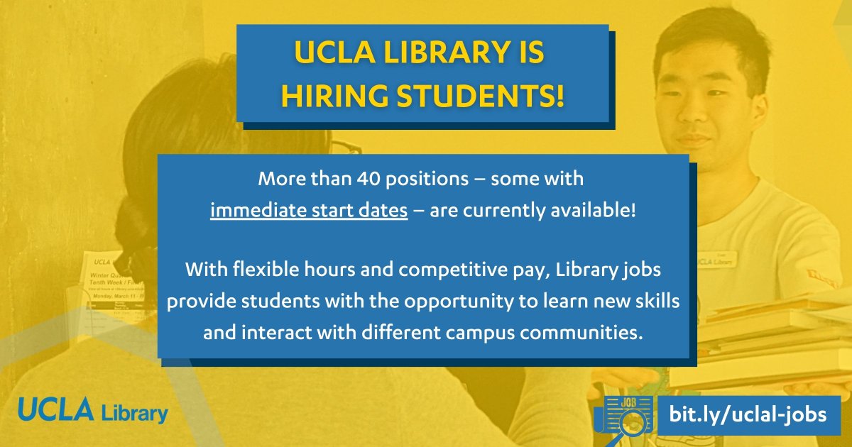UCLA Library tweet media