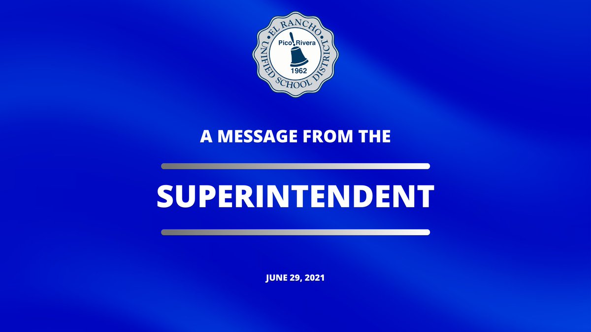 A Message from Superintendent, Dr. Frances Esparza regarding Fall 2021. 👉Click here: youtu.be/TJ7LTl_Dgoc
Un mensaje de la Superintendente, Dra. Frances Esparza con respecto al otoño de 2021. 👉Ver video aquí: youtu.be/VNeA4zl0qpE