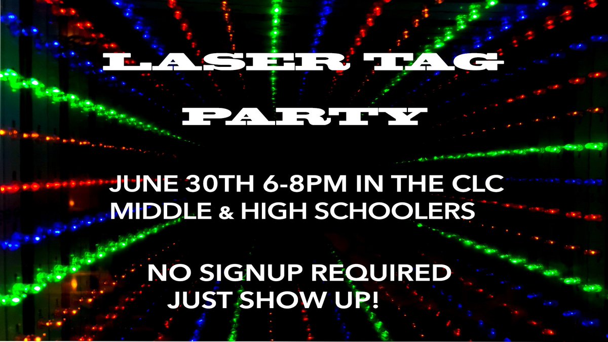fbcpscampus's tweet photo. The Student Ministry is hosting a Laser Tag event TOMORROW NIGHT! https://t.co/yeVIHahD9S