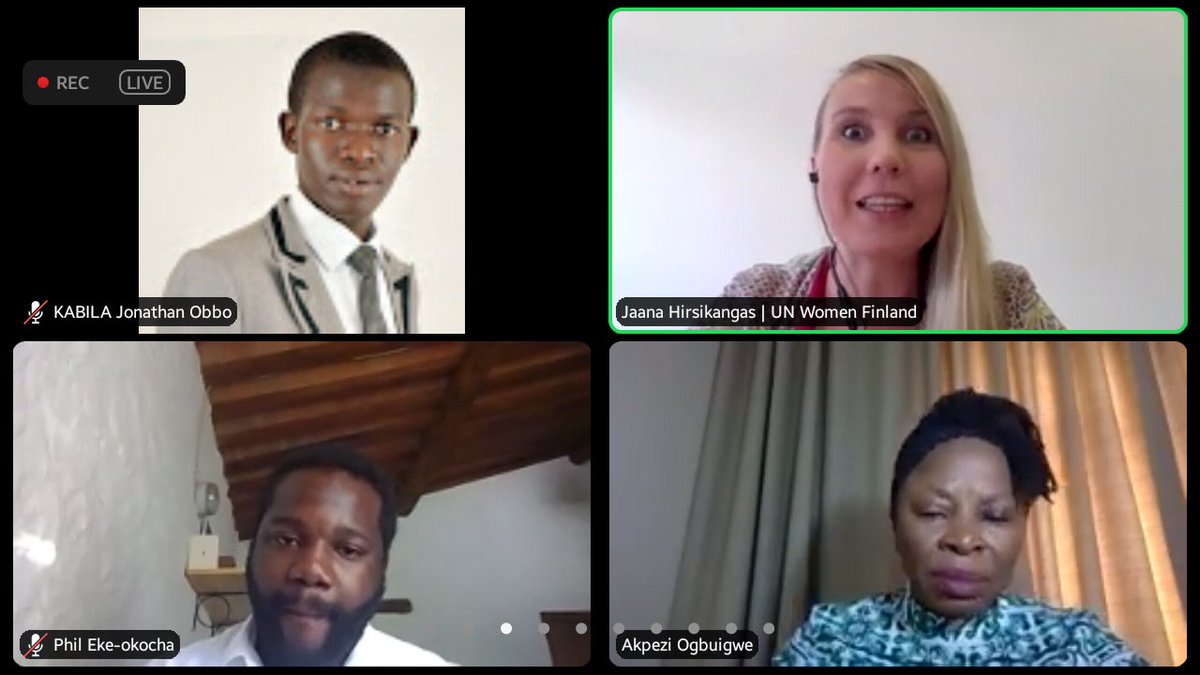 KabilaObbo's tweet image. I joined @earthcharter for a special Earth Charter+21 celebration

Speakers included:
Dumisani Nyoni
Phil Eke-okocha
Katharina Braun
Jaana Hirsikangas - E.D., @UN_Women Finland 

#EarthCharter #EarthCharterYoungLeaders #TurningConscienceintoAction #EarthCharter+21