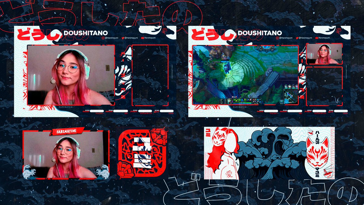 Twitch ID and Overlay for <a href="/Harzmayumi/">Harzmayumi</a> 

Behance Project: behance.net/gallery/122543…

Support Is Always Appreciated ❤️💙