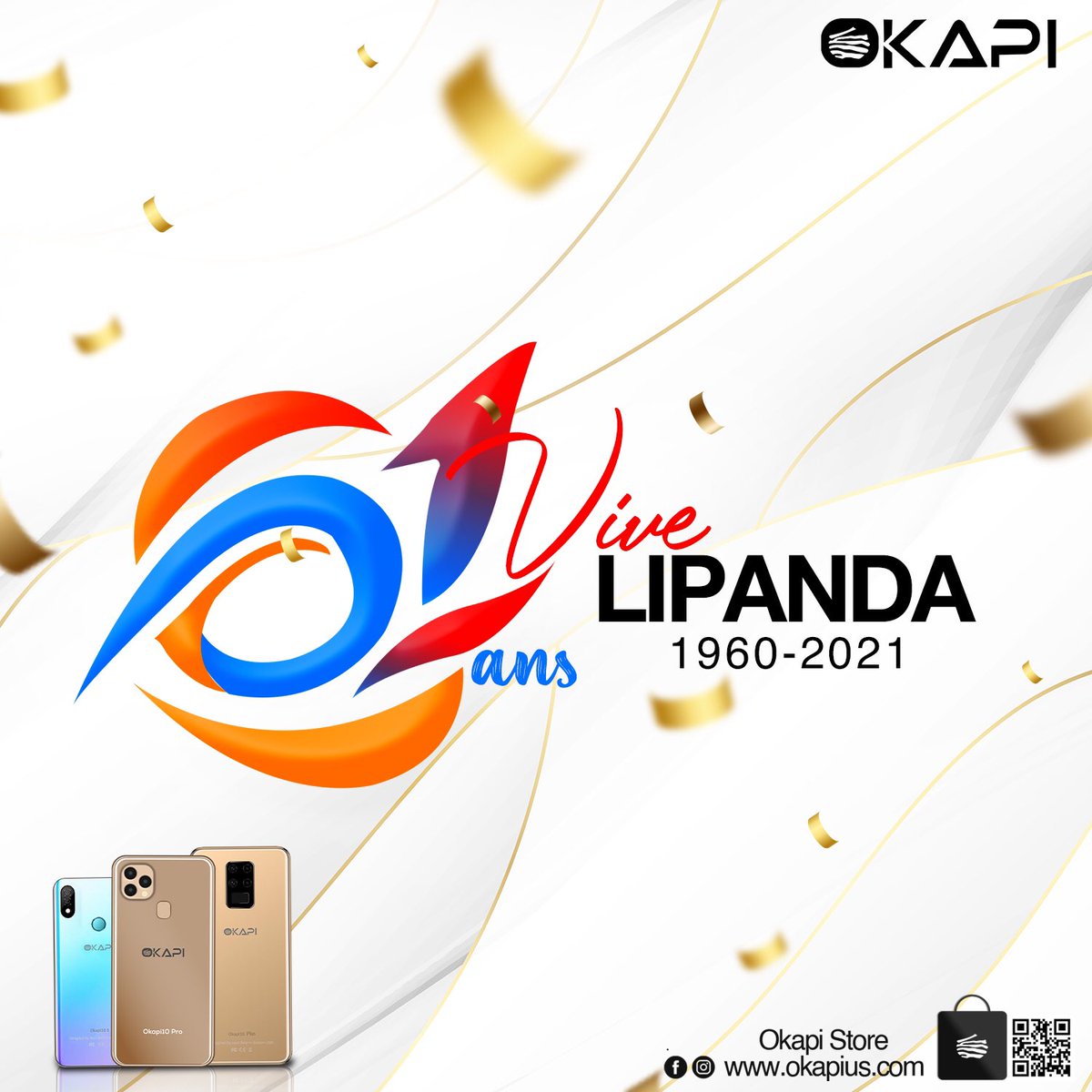 OkapiMobile's tweet photo. Bonne fête de l’indépendance 🇨🇩🇨🇩🇨🇩. Happy Lipanda…
#Okapismartphone #Okapitablettes #okapinabiso #TchomboNaBiso #BanaCongo https://t.co/AwLvjKvQCV